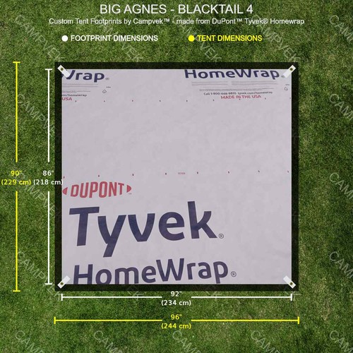 Tyvek footprint for - tyvek, big