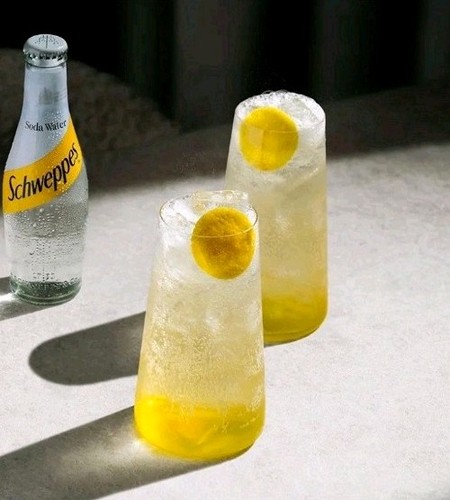 New set two schweppes globe - set,