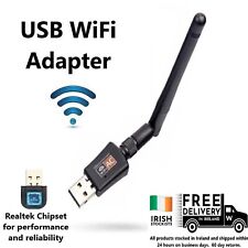 USB Wifi Adapter Dongle 600Mbps for Laptop PC with  Antenna and Realtek Chipset