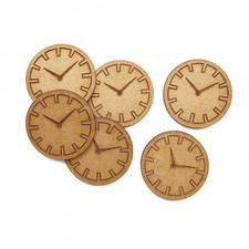 Vintage Clock Face MDF Craft Shapes DIY Decor Wooden Ornaments Blanks
