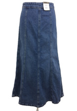M&S Women's Skirt Mid Blue