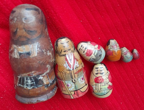 Vintage 1907 wooden kokeshi - vintage,