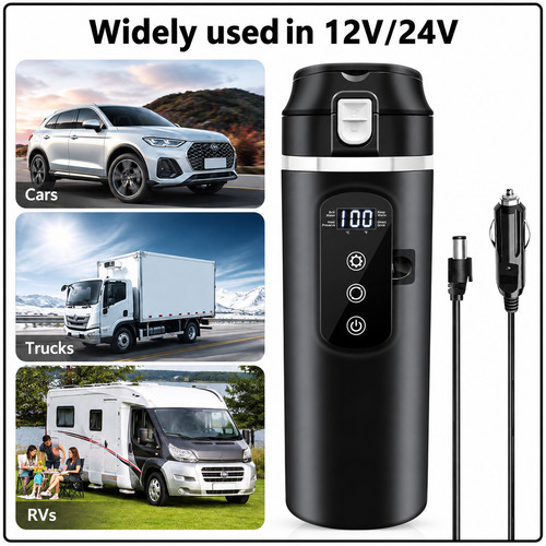 500ml 12v 24v - stainless, steel