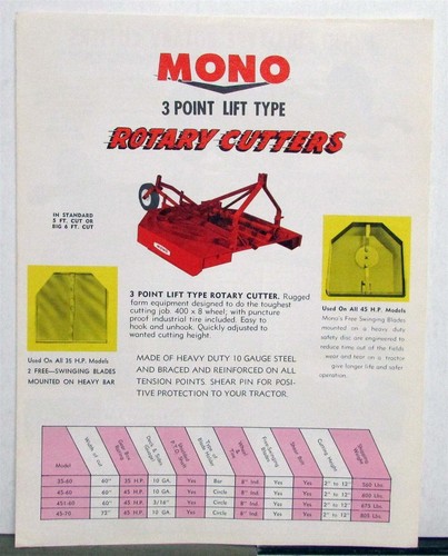 1950s mono point lift - mono,