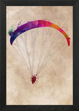 paraglider Framed Wall Art