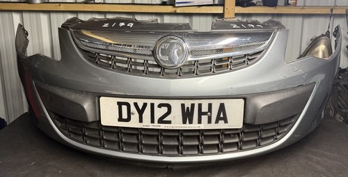 Vauxhall corsa grey front - vauxhall, d