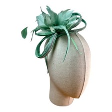 Small Flower Feather Hair Hat Fascinator Headband Clip Wedding Royal Ascot Race