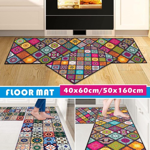 Pieces non slip kitchen rug - 2,