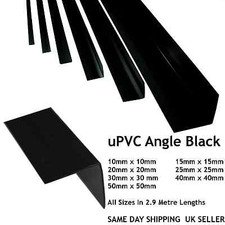 Black PVC Corner Trim 90°