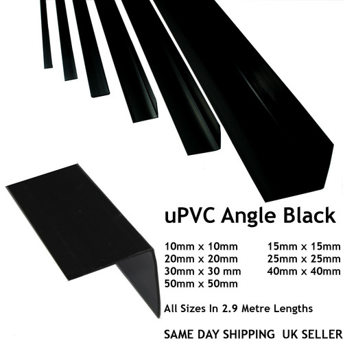 Black pvc corner - pvc, 90°