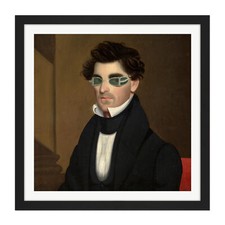 Wade Portrait Nathaniel Olds Square Framed Wall Art 16X16 In