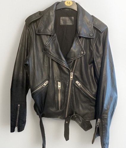 All saints black leather - all,