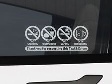 x4 No Smoking, Vaping, Food