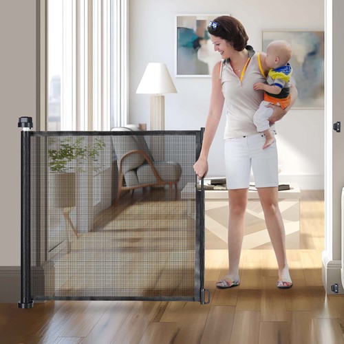 Retractable baby gate for - gate,