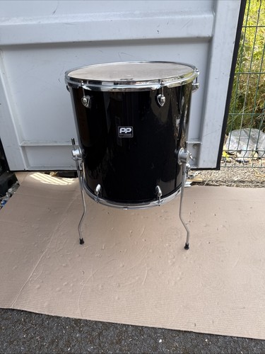 Floor tom black - 16”, pp