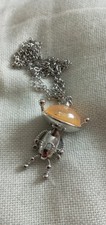 Large Robot Pendant Necklace  Gothic,  Punk, Steam Punk, Nerdy