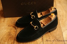 Gucci Black Suede Leather