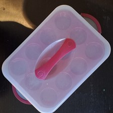 Plastic 3-Tier Stackable Cupcake Carrier Box Muffin Cake Holder Container