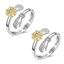 To My Daughter Anti Anxiety Ring Stress Relief Spinner Fidget Women Girls Gifts