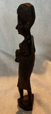 African Tribal Hand Carved Wooden Figurine Collectable Ornament - 18.5cm Tall