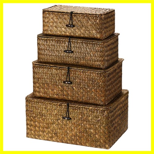 Set wicker baskets with - of,