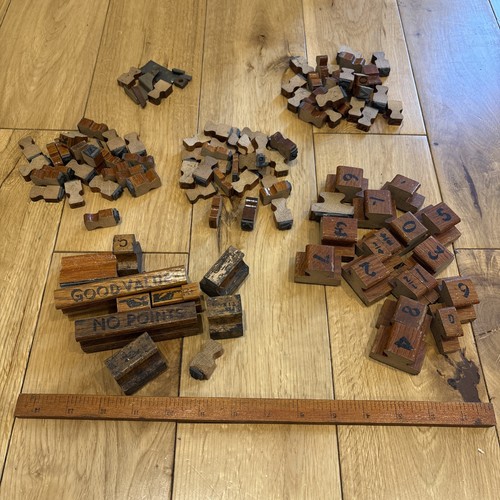 Set vintage wooden - set,