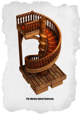 Town Tiles – Library Spiral Staircase (MT2-115)