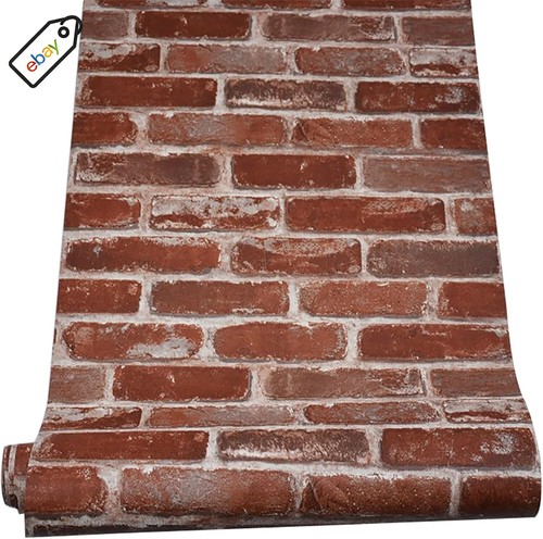 Realistic vintage red brick - red,