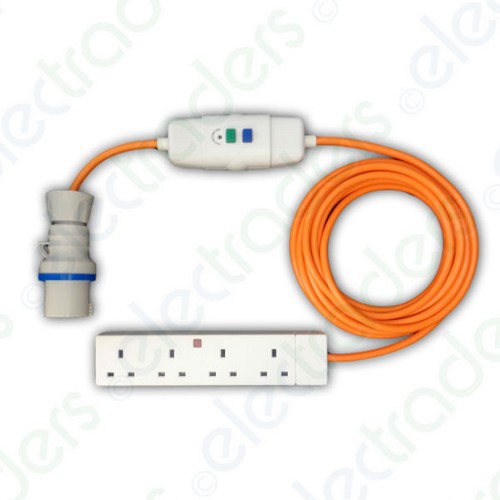 Orange caravan hook - up, /