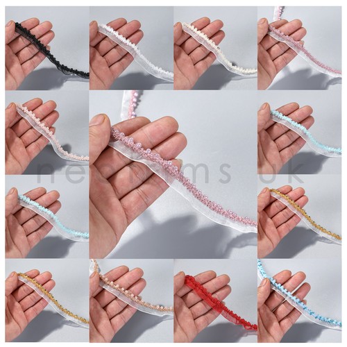 Beaded edge trim beads pearls - trim,