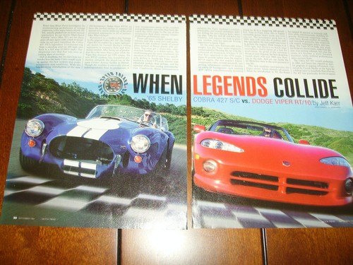 1965 cobra 427 - vs., dodge