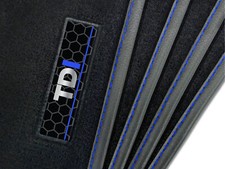 To Fit VW Golf MK6/Jetta 2009-2013 Black Tailored Car Mats + TDI Badge [FM]