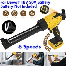 Electric Cordless Caulking Gun Glass Mastic Sealant Gun For Dewalt 18V Batteries