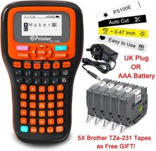 Brother P-Touch Handheld Label Maker Printer Machine for 12mm TZe-231 Label Tape