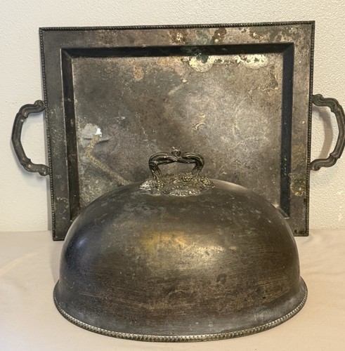 Antique vintage silverplate - antique,