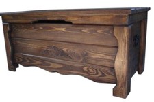 Wooden Vintage Blanket Trunk