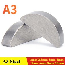 A3 Steel Woodruff Keys DIN 6888 Metric 2 -10mm for Fasteners Mechanical Industry