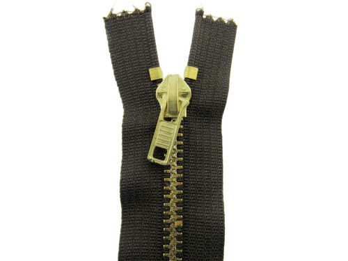 Denim jean zips brass gold - denim,