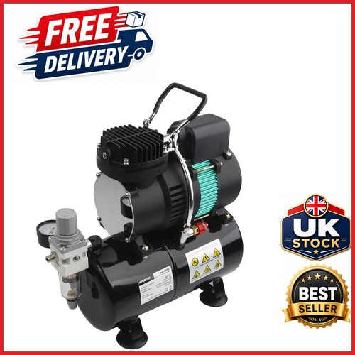 Black airbrush compressor with - black,