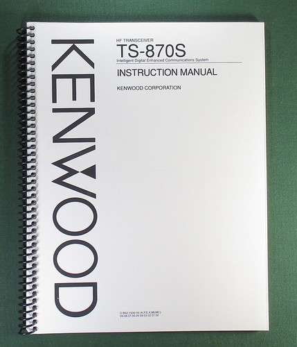 Kenwood 870s instruction - kenwood,
