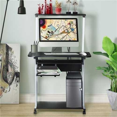 Rolling computer desk - desk, with