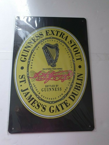 Guinness label metal sign - label,