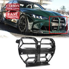 For BMW M3 G80 M4 G82 G83 CSL Style Carbon Fiber Front Bumper Upper Nose Grille