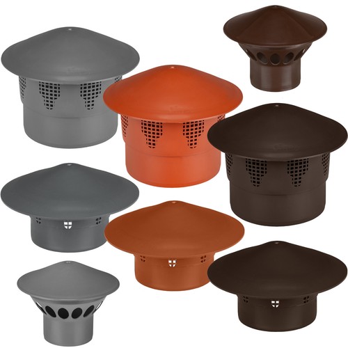 Vent cowl 50mm 75mm - cowl, 110mm