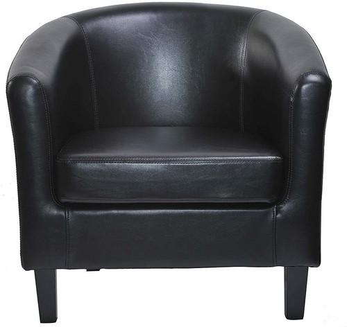 Faux leather tub - faux,