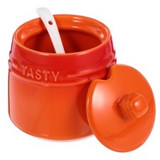  Spice Containers Small Ceramic Jar with Lid Creative Seasoning Jars