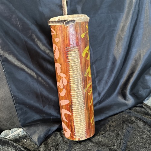 Jamaica bamboo drum with slits - bamboo,