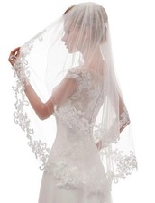 Bridal Veil 2 Tier Lace