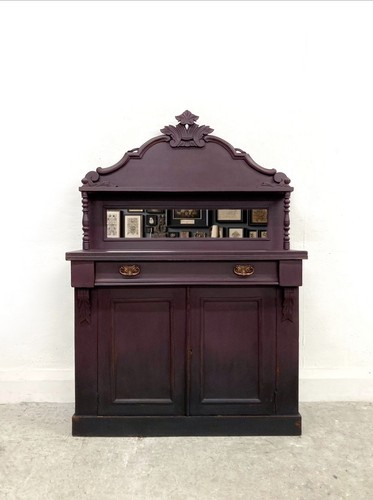 Antique mahogany chiffonier - mahogany,