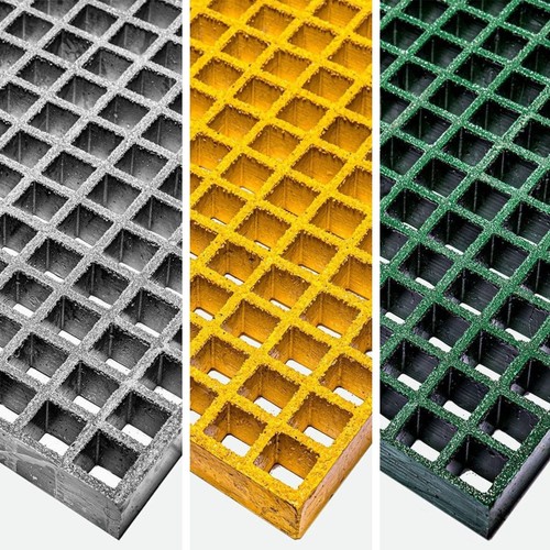 Grp open mesh grating panels - open,